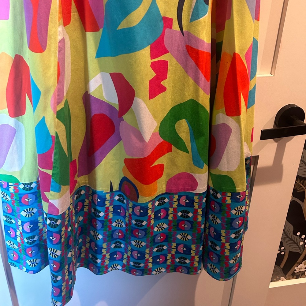 Alden Adair Multicolor Abstract Sundress. - Picture 5 of 5